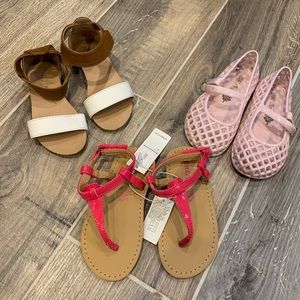 Lot of three pairs of toddler sandals- size 7